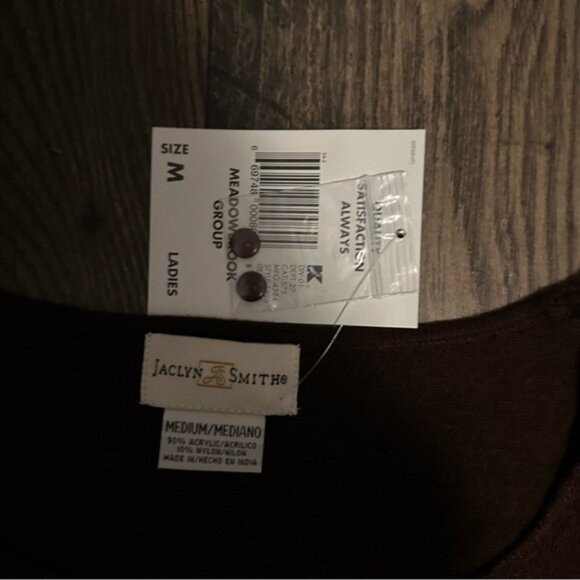 Jaclyn Smith Vintage Floral Two-Piece Set Brown Top M Maxi Skirt L Cottagecore - Picture 7 of 10